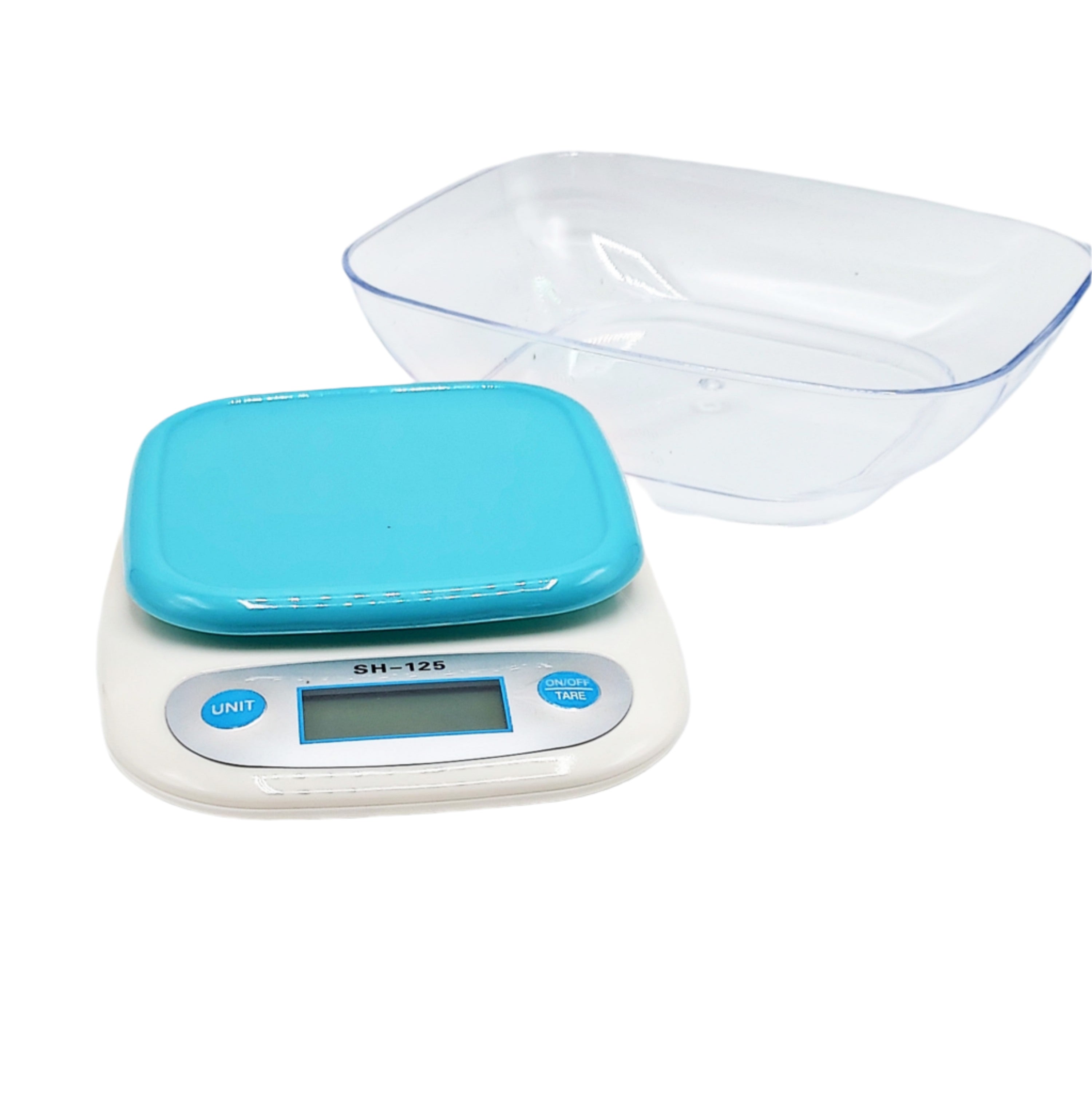 Cantar electronic de bucatarie, Pana la 5 kg, Afisaj LCD, Albastru