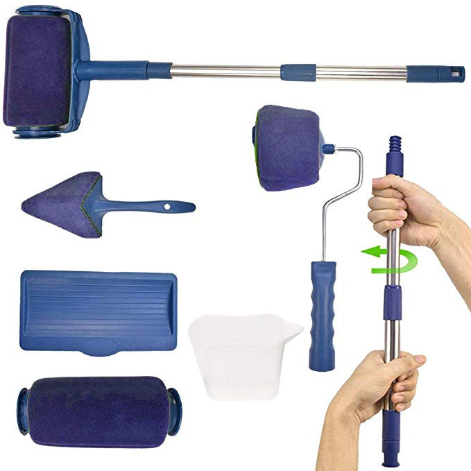 Trafalet cu rezervor Paint Roller cu brat extensibil
