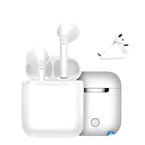 Casti Bluetooth Wireless i12 TWS Waterproof, Touch Control, 3D Sound