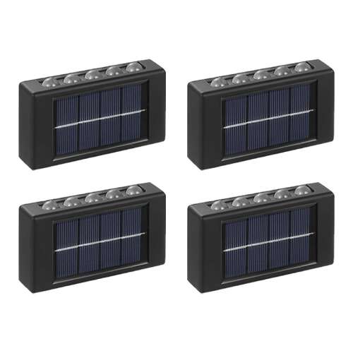 Pachet 4+2 CADOU Lampi Solare de Perete cu 10 LED Iluminare Sus Jos