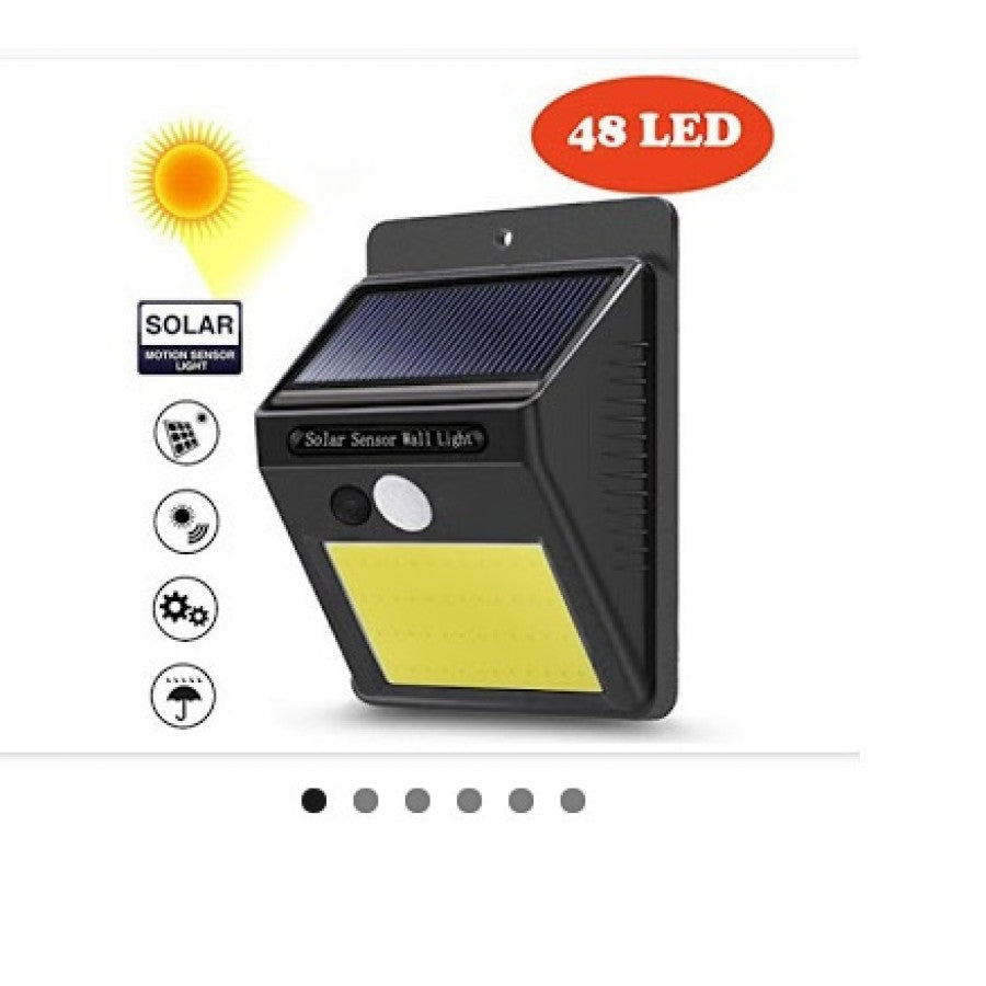 Set 2 x Lampa solara cu senzor de miscare si acumulator, 30 LED