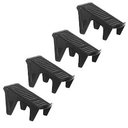 Suport organizare pantofi, Negru, set 8 bucati