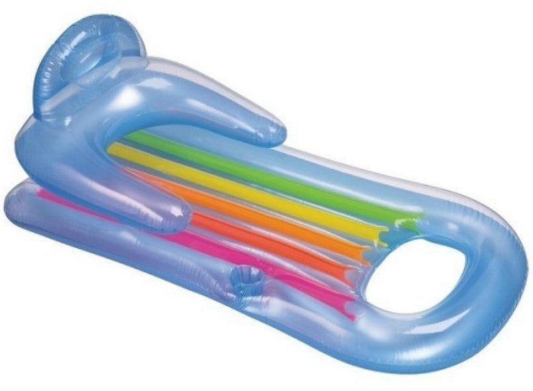 Sezlong Gonflabil Intex, pentru Plaja, 160 x 85 cm, Albastru