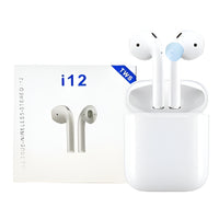 Casti Bluetooth Wireless i12 TWS Waterproof, Touch Control, 3D Sound