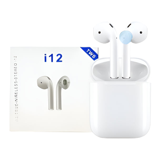 Casti Bluetooth Wireless i12 TWS Waterproof, Touch Control, 3D Sound