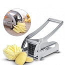 Aparat de taiat cartofi pai si legume, din inox, cu 2 forme diferite de taiere
