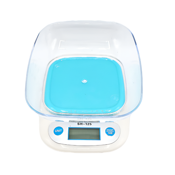 Cantar electronic de bucatarie, Pana la 5 kg, Afisaj LCD, Albastru