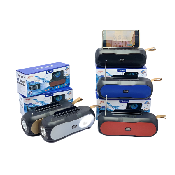 Boxa Bluetooth Stereo Toing cu incarcare solara, USB, micro SD, Radio, Hands-free
