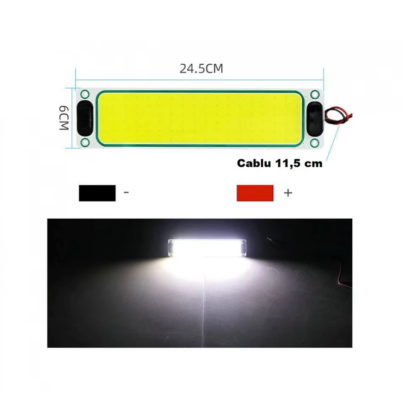 Lampa Iluminat interior auto LED COB 12-24V