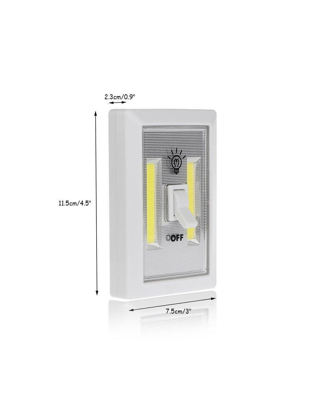 Set 3 x Intrerupator fara fir cu LED, 3 modalitati de montare