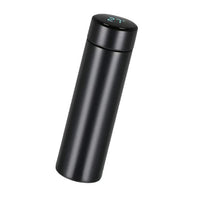 Termos inteligent cu afisaj LED si termometru, ecran tactil, culori rosu, negru, auriu